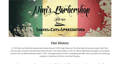 Desktop Screenshot of ninisbarbershop.com